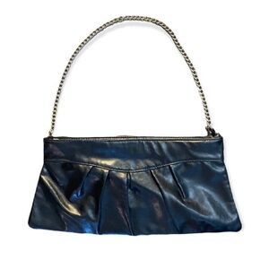 Silver Chain Black Purse For Women